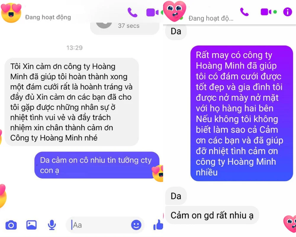 đánh giá của khách hàng sau khi thuê dịch vụ đóng giả cưới hỏi - www.chothuechure.vn